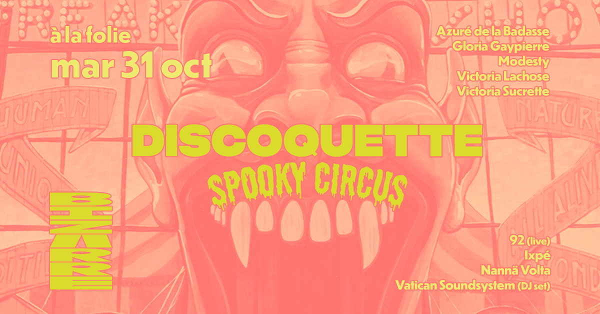 BIZARRE · Discoquette “Spooky Circus” - Halloween Party