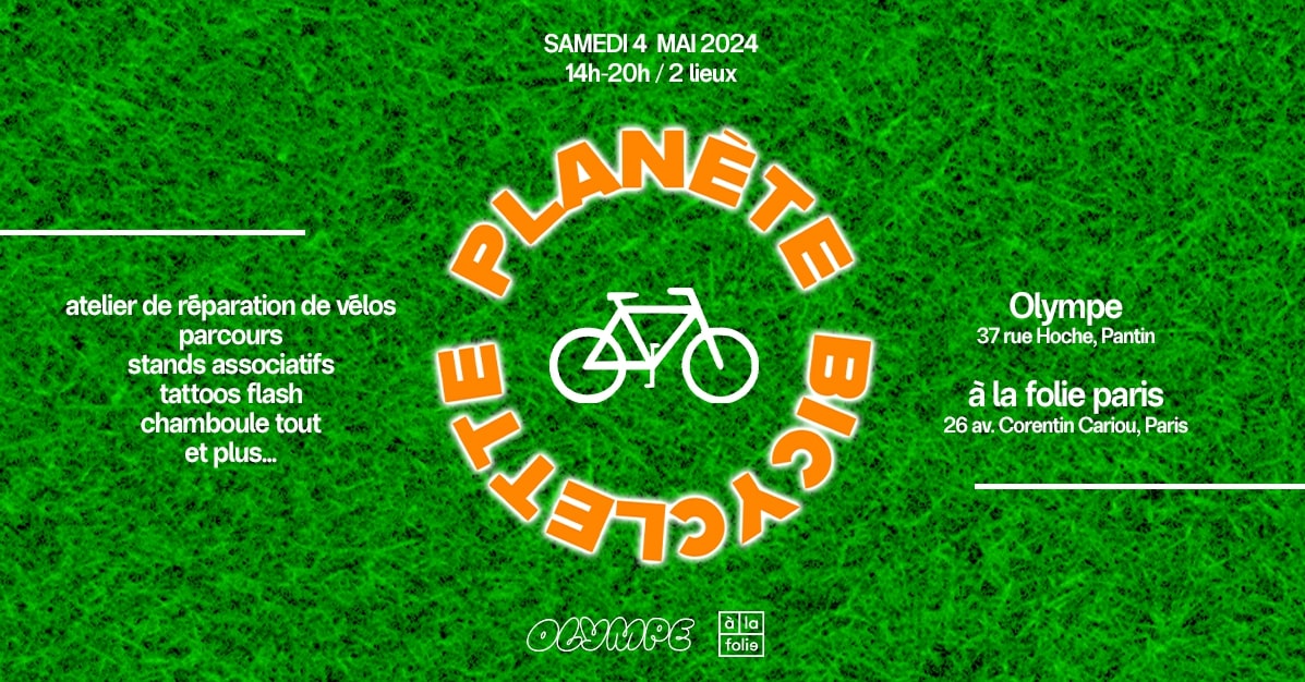 Planète Bicyclette - À la folie x Olympe