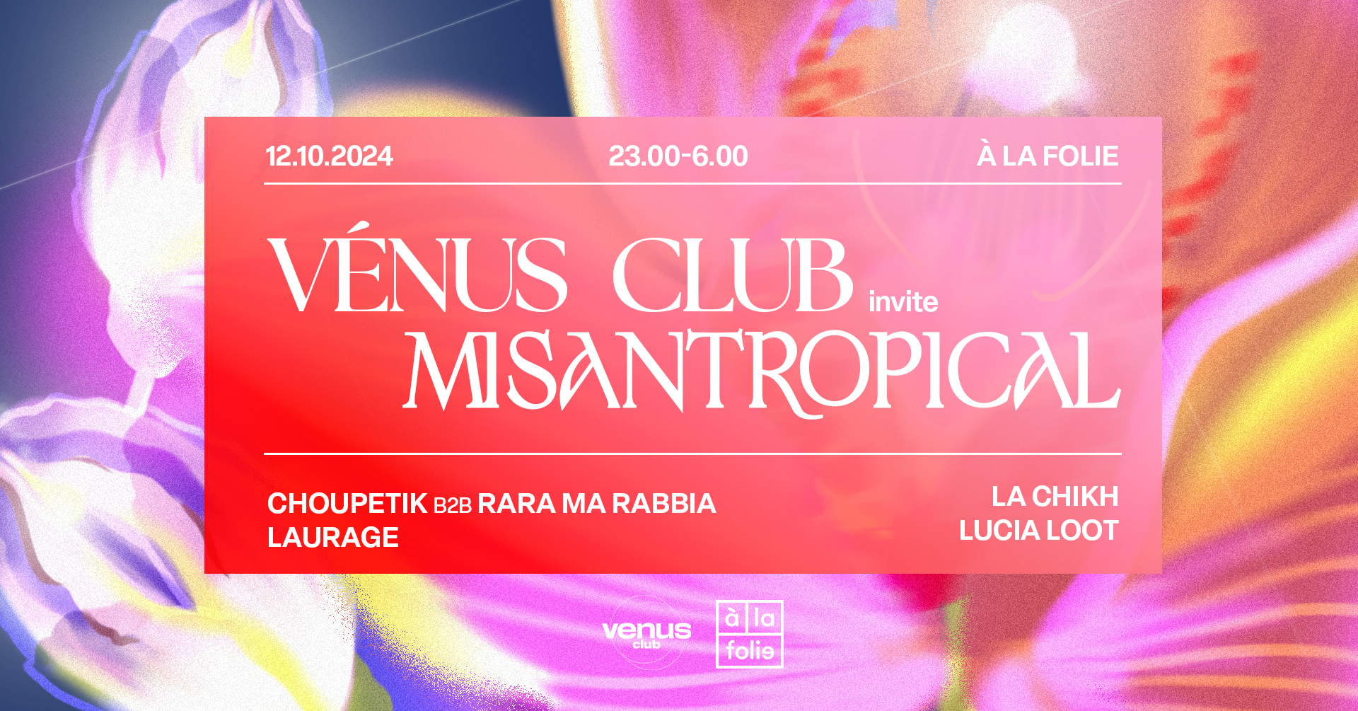 VÉNUS CLUB invite MISANTROPICAL